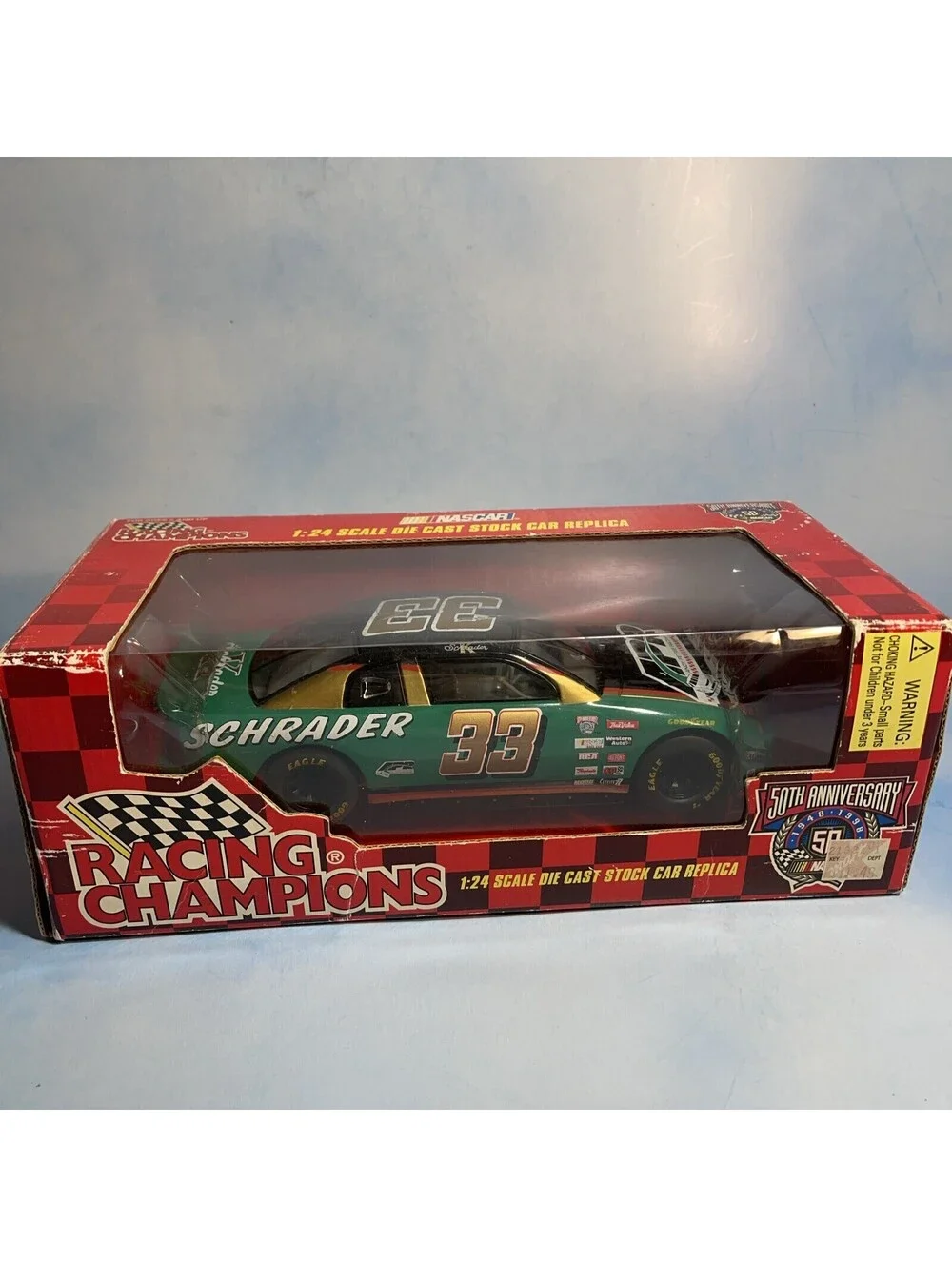 Racing Champions Ken Schrader 1/24 Chevy Monte Carlo #33 Nascar Diecast Car NIB